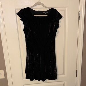 Black Glitter Dress